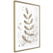 Poster Single Branch - delicate autumn leaves on a grayscale background 116413 additionalThumb 5