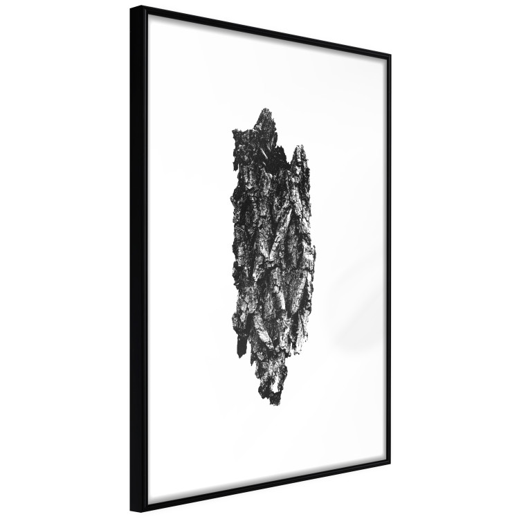 Wall Poster Tree Bark - black and white vertical composition on a solid white background 116613 additionalImage 11