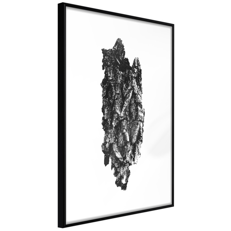 Wall Poster Tree Bark - black and white vertical composition on a solid white background 116613 additionalImage 12