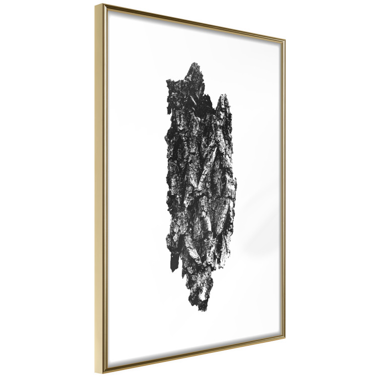 Wall Poster Tree Bark - black and white vertical composition on a solid white background 116613 additionalImage 14