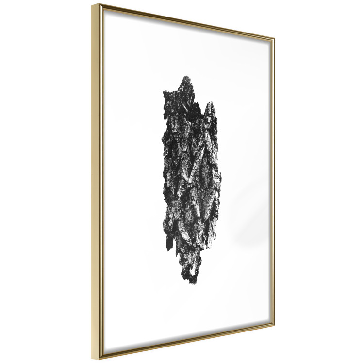 Wall Poster Tree Bark - black and white vertical composition on a solid white background 116613 additionalImage 8