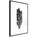Wall Poster Tree Bark - black and white vertical composition on a solid white background 116613 additionalThumb 13