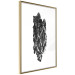 Wall Poster Tree Bark - black and white vertical composition on a solid white background 116613 additionalThumb 12