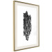 Wall Poster Tree Bark - black and white vertical composition on a solid white background 116613 additionalThumb 2