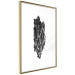 Wall Poster Tree Bark - black and white vertical composition on a solid white background 116613 additionalThumb 6