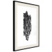 Wall Poster Tree Bark - black and white vertical composition on a solid white background 116613 additionalThumb 3