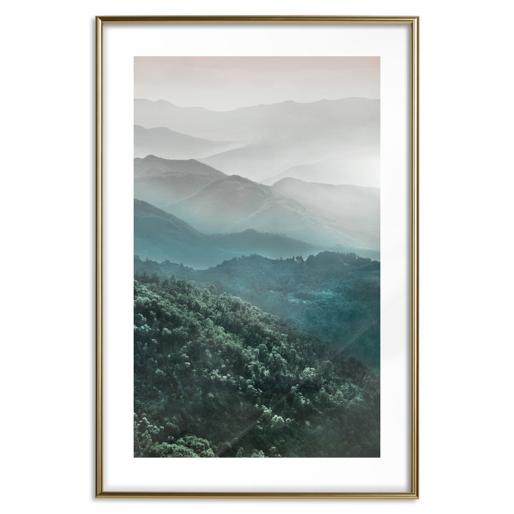 Wall Poster Beautiful Tuscany - picturesque landscape of forest and fog amidst mountain range 117013 additionalImage 16