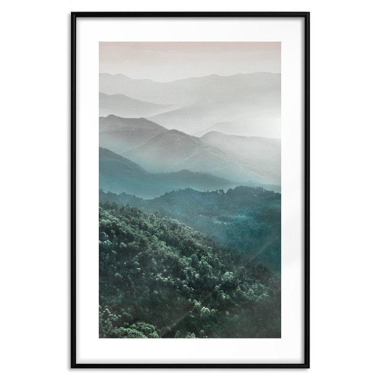 Wall Poster Beautiful Tuscany - picturesque landscape of forest and fog amidst mountain range 117013 additionalImage 15