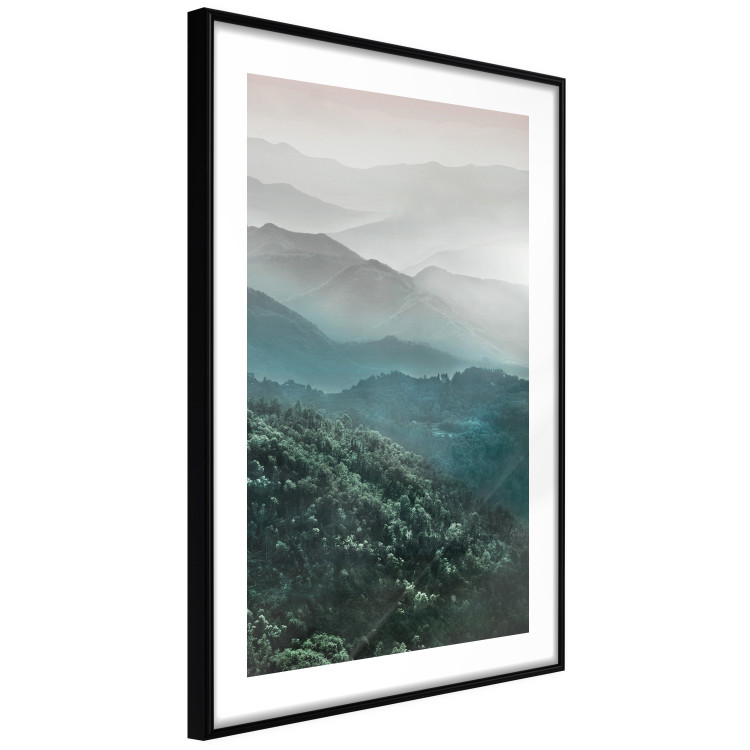 Wall Poster Beautiful Tuscany - picturesque landscape of forest and fog amidst mountain range 117013 additionalImage 11