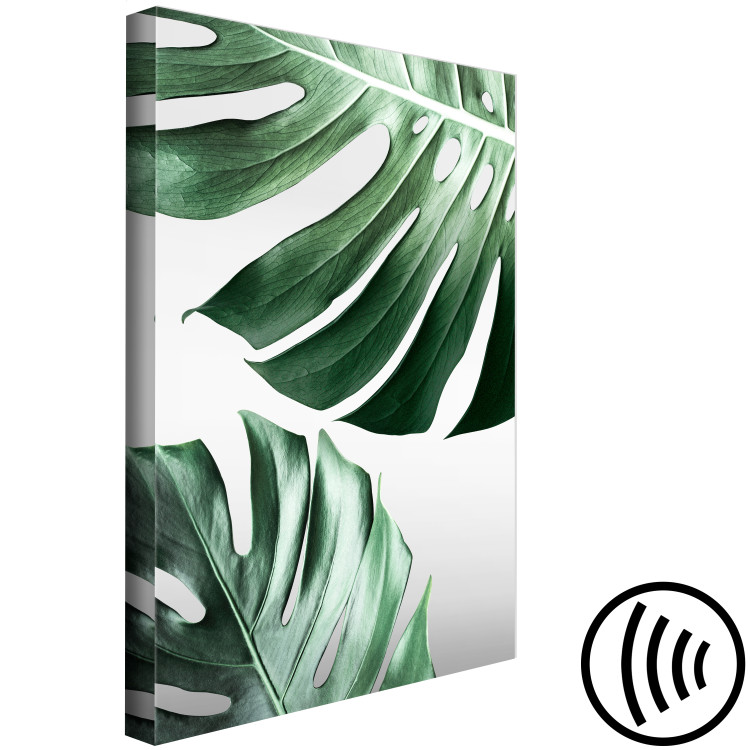 Canvas Art Print Monstera Leaves (1 Part) Vertical 117113 additionalImage 6