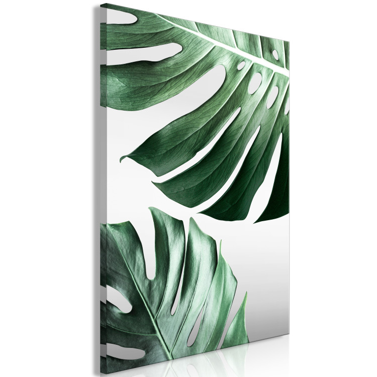 Canvas Art Print Monstera Leaves (1 Part) Vertical 117113 additionalImage 2