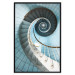 Poster Fibonacci Stairs - geometric blue composition with architecture 117913 additionalThumb 21