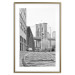 Wall Poster Brooklyn Bridge - black and white composition with New York architecture 118013 additionalThumb 16