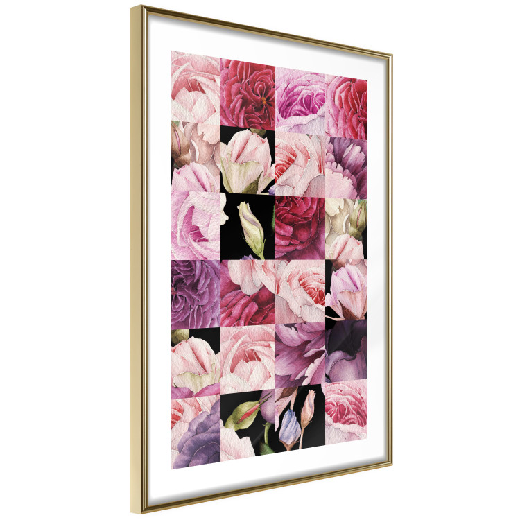 Poster Floral Collage - colorful composition full of pink-toned plants 118313 additionalImage 6