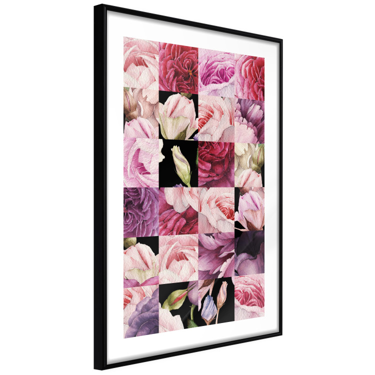 Poster Floral Collage - colorful composition full of pink-toned plants 118313 additionalImage 11