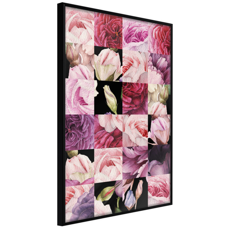 Poster Floral Collage - colorful composition full of pink-toned plants 118313 additionalImage 10