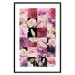 Poster Floral Collage - colorful composition full of pink-toned plants 118313 additionalThumb 15