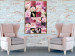 Poster Floral Collage - colorful composition full of pink-toned plants 118313 additionalThumb 5