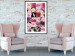 Poster Floral Collage - colorful composition full of pink-toned plants 118313 additionalThumb 4