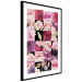 Poster Floral Collage - colorful composition full of pink-toned plants 118313 additionalThumb 11