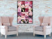 Poster Floral Collage - colorful composition full of pink-toned plants 118313 additionalThumb 3