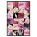 Poster Floral Collage - colorful composition full of pink-toned plants 118313 additionalThumb 18