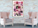 Poster Floral Collage - colorful composition full of pink-toned plants 118313 additionalThumb 13