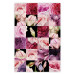 Poster Floral Collage - colorful composition full of pink-toned plants 118313