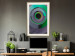 Poster Efficient System - geometric abstraction in circles in green and gray 119213 additionalThumb 21