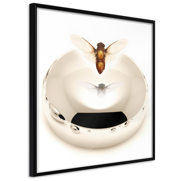 Poster Reach for Dreams - abstract levitating insect above a golden circle 122313 additionalImage 12