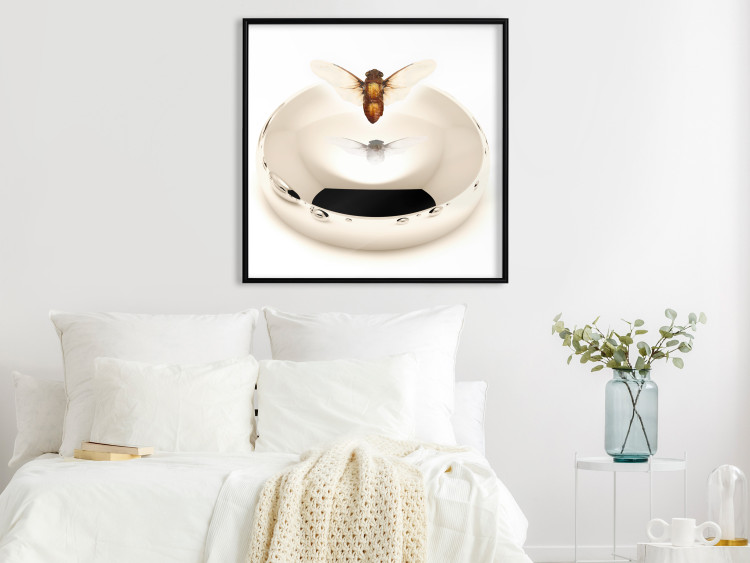 Poster Reach for Dreams - abstract levitating insect above a golden circle 122313 additionalImage 5