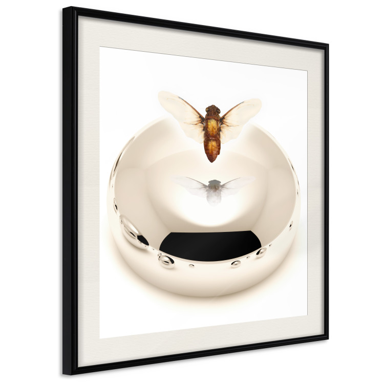 Poster Reach for Dreams - abstract levitating insect above a golden circle 122313 additionalImage 3