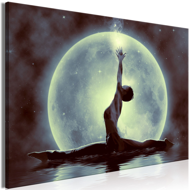 Canvas Moon nymph - a ballerina theme against the background with moon 122913 additionalImage 2