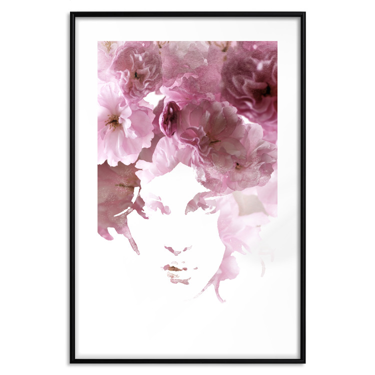 Poster Floral Gaze - whimsical portrait of a face created from flowers 123413 additionalImage 15