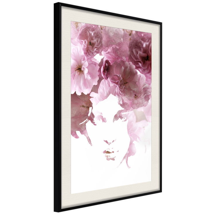 Poster Floral Gaze - whimsical portrait of a face created from flowers 123413 additionalImage 3