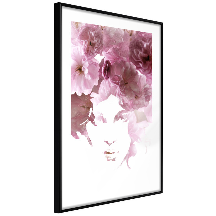 Poster Floral Gaze - whimsical portrait of a face created from flowers 123413 additionalImage 11