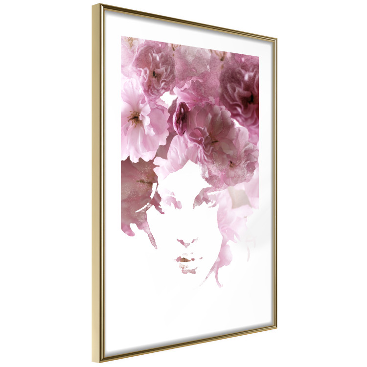 Poster Floral Gaze - whimsical portrait of a face created from flowers 123413 additionalImage 8