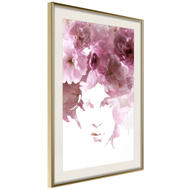 Poster Floral Gaze - whimsical portrait of a face created from flowers 123413 additionalImage 2