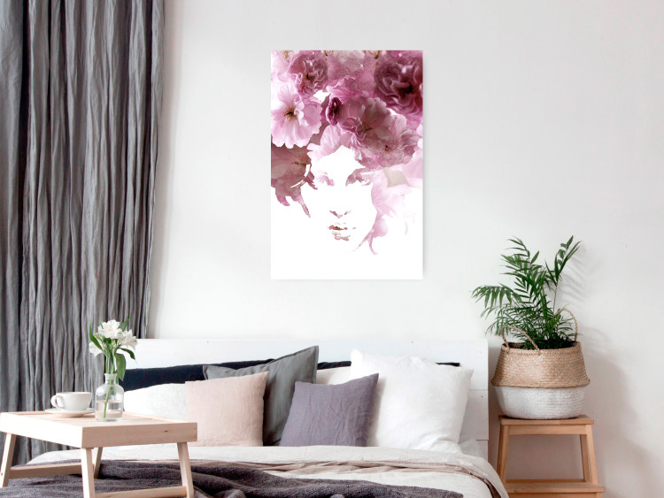 Poster Floral Gaze - whimsical portrait of a face created from flowers 123413 additionalImage 23