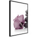 Wall Poster Stone Serenity - plant with pink flower and zen-style stones 123513 additionalThumb 12