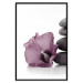 Wall Poster Stone Serenity - plant with pink flower and zen-style stones 123513 additionalThumb 24