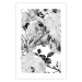 Poster Monochrome Flowers - black and white motif of flowers and leaves on white background 123813 additionalThumb 19