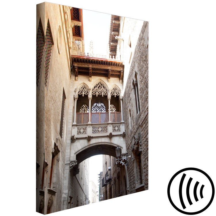 Canvas Gothic district in Barcelona - photograph of historic architecture 123913 additionalImage 6
