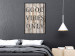 Wall Poster Retro: Good Vibes Only - English text on a background of wooden planks 125713 additionalThumb 8