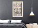 Wall Poster Retro: Good Vibes Only - English text on a background of wooden planks 125713 additionalThumb 21