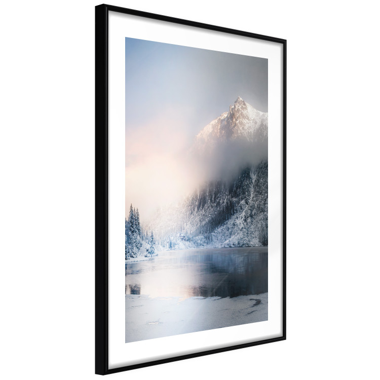 Wall Poster Wonder of Nature - winter landscape of a sparkling lake against mountains 125913 additionalImage 11