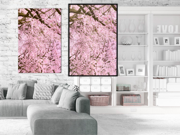 Poster Cherry Tree - spring composition of trees with light pink leaves 126213 additionalImage 3