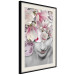 Wall Poster Lady Spring - woman with pink flowers in an abstract motif 127213 additionalThumb 2