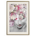 Wall Poster Lady Spring - woman with pink flowers in an abstract motif 127213 additionalThumb 20