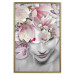 Wall Poster Lady Spring - woman with pink flowers in an abstract motif 127213 additionalThumb 21